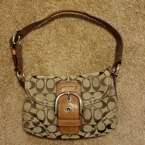 Coach signature shoulder bag